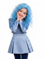 Kids Adults 3 Piece Satin Princess Cosplay Costume - Image 4