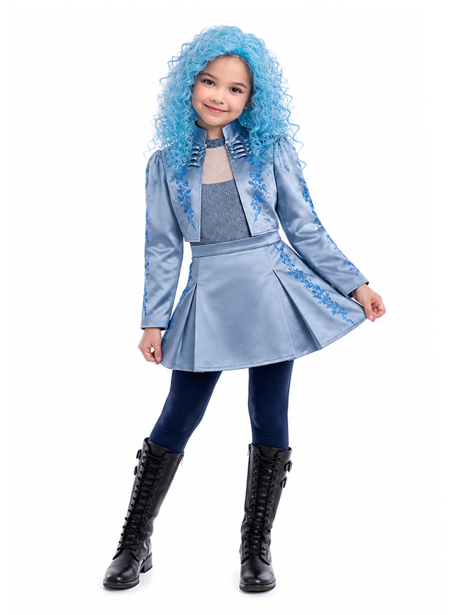 Kids Adults 3 Piece Satin Princess Cosplay Costume