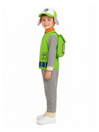 Boys 4 Piece Green Pup Costume - Image 3
