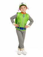 Boys 4 Piece Green Pup Costume