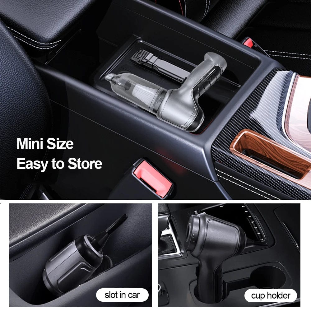 Car Vacuum Cleaner Powerful Compact Cordless Cleaner with Attachments - Image 2