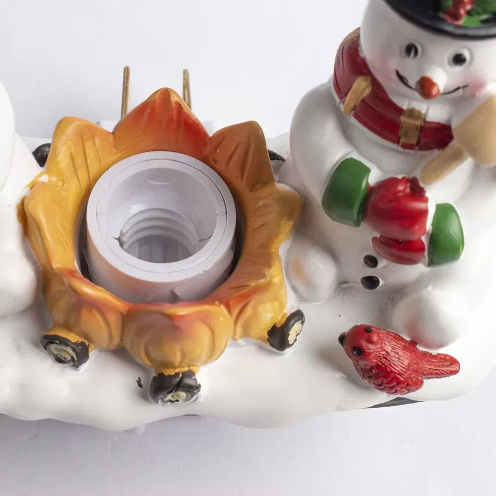 Snowman Campfire Night Light Plug In - Image 4