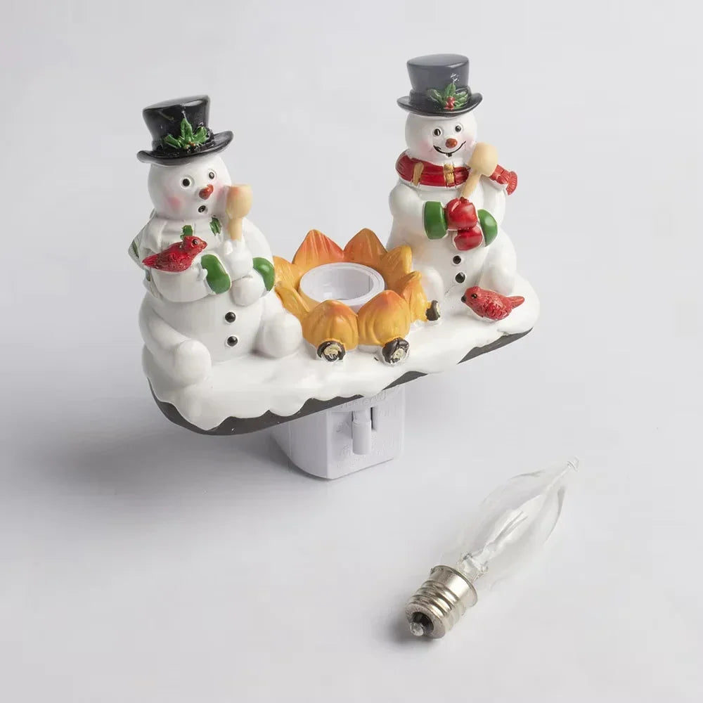Snowman Campfire Night Light Plug In - Image 5