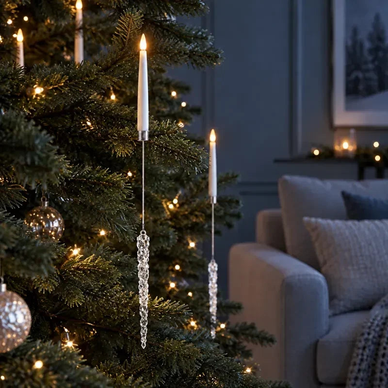 Crystal Drop LED Christmas Tree Candles Flickering Flame - Image 12