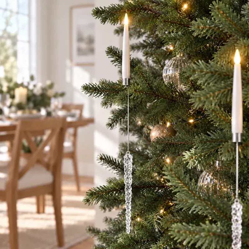 Crystal Drop LED Christmas Tree Candles Flickering Flame - Image 13