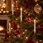 Crystal Drop LED Christmas Tree Candles Flickering Flame - Image 7