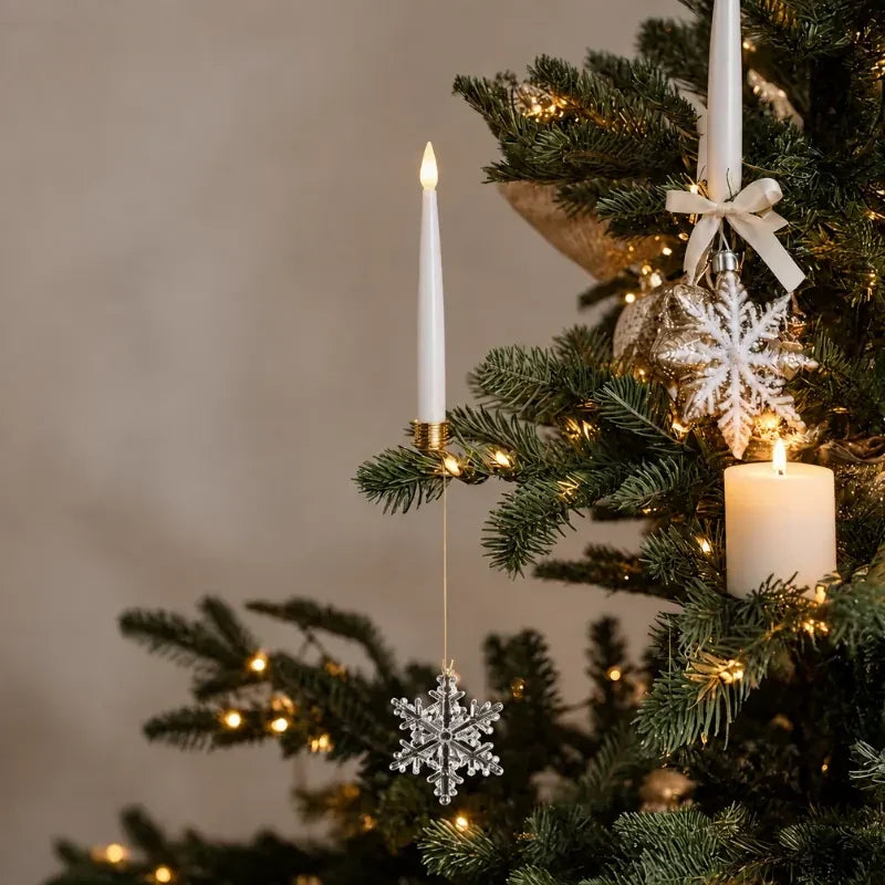 Crystal Drop LED Christmas Tree Candles Flickering Flame - Image 8