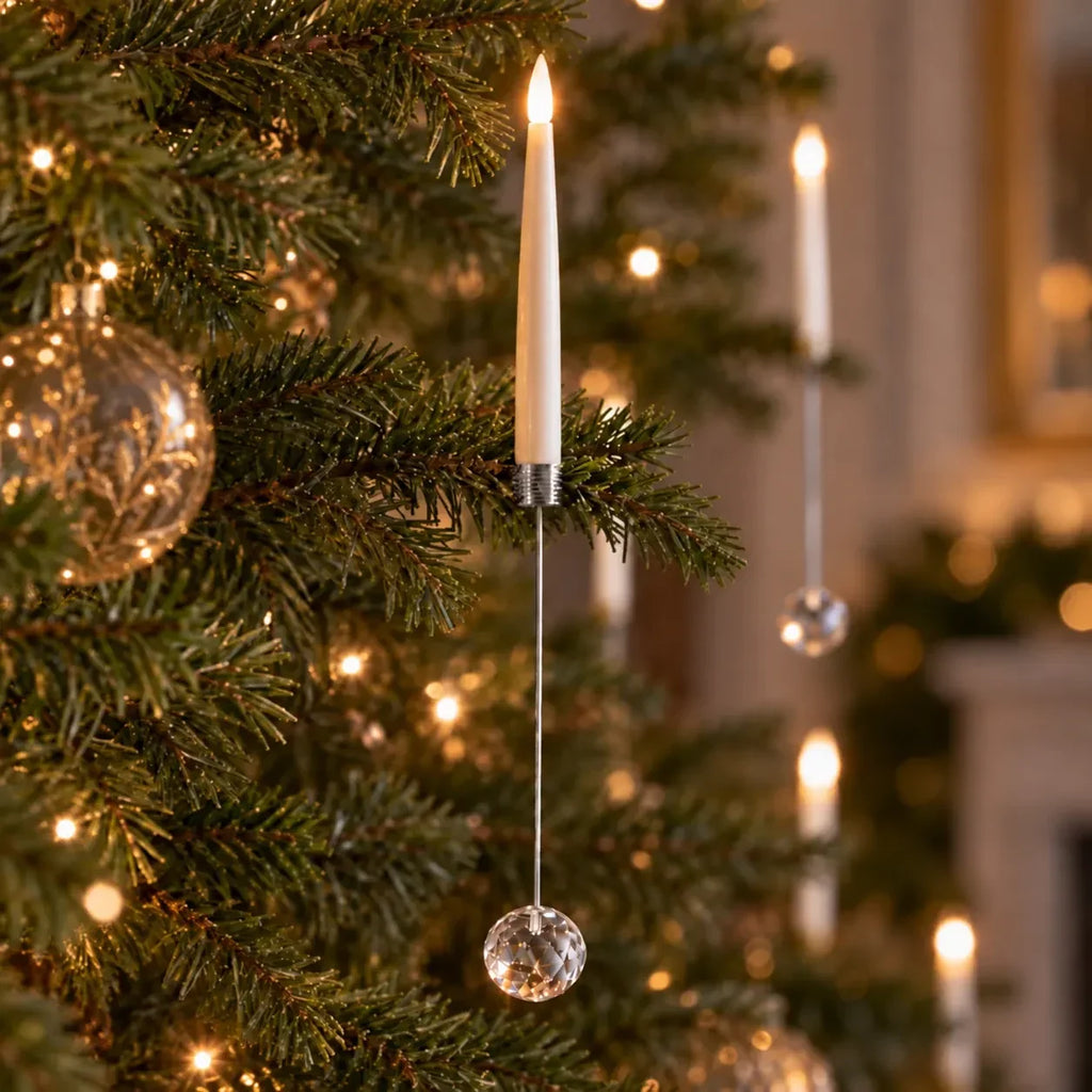 Crystal Drop LED Christmas Tree Candles Flickering Flame - Image 9