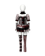 Womens 4 Piece Clown Costume Pierrot - Image 11