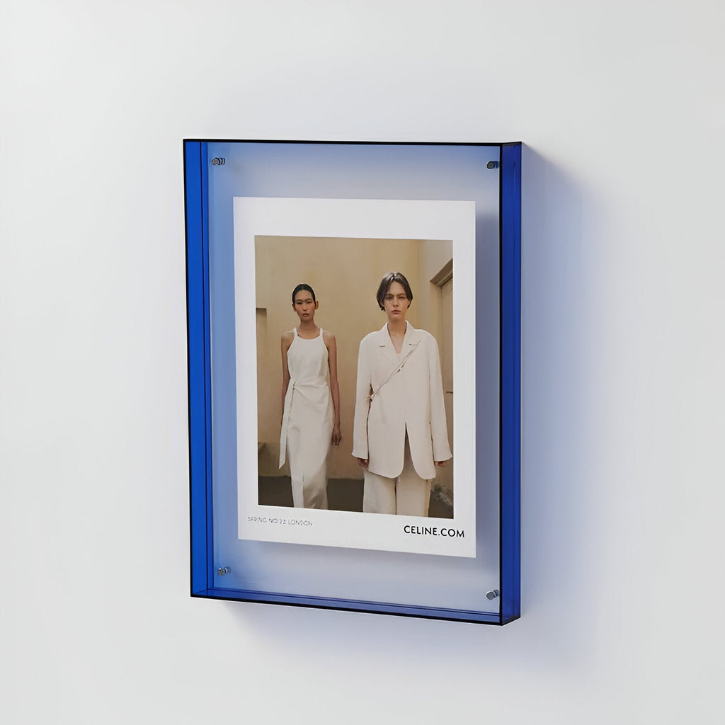 Modern Clear Acrylic Picture Frame Wall Hanging Tabletop Display - Image 12