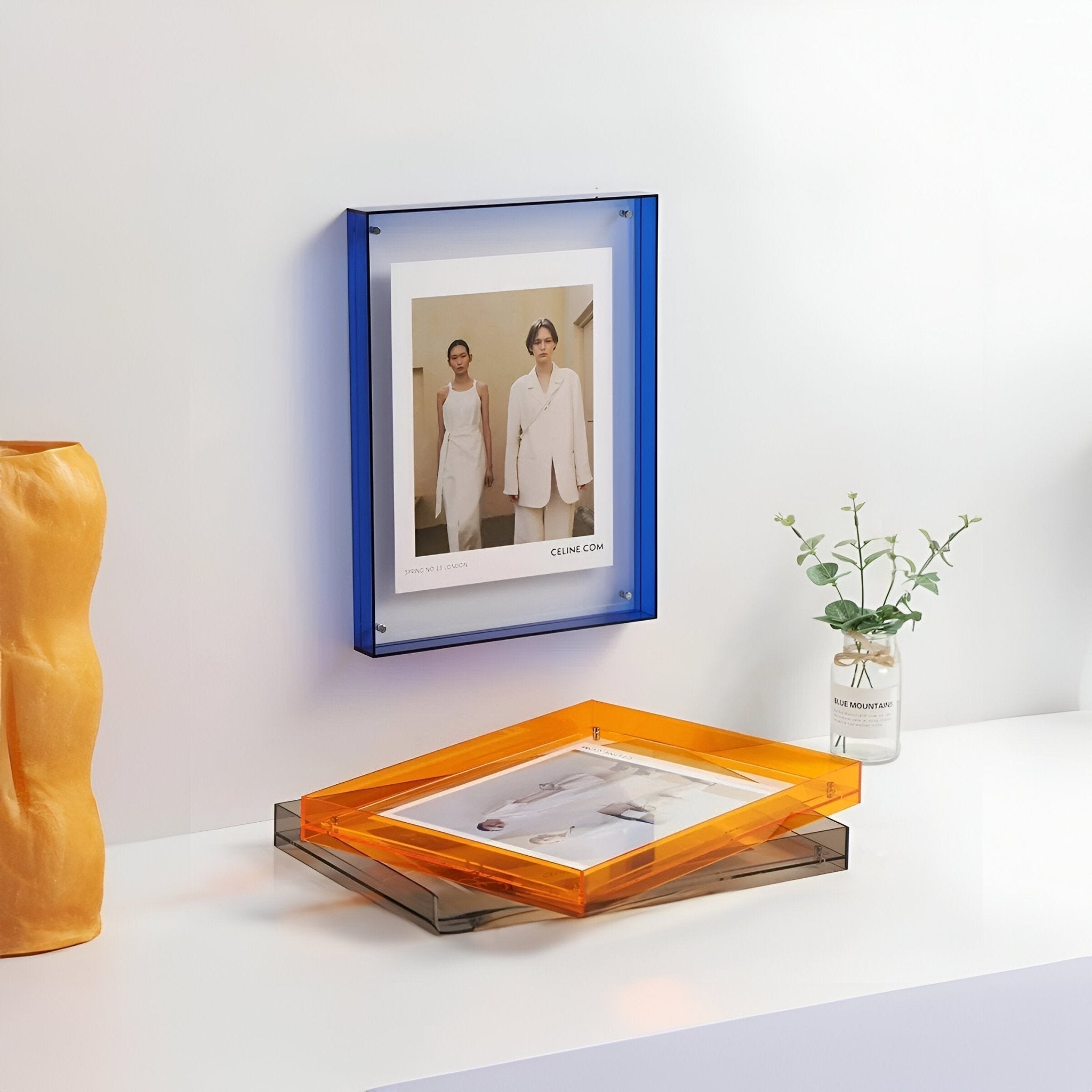 Coloured Transparent Photo Frame – Elegant Contemporary Showcase - Image 2