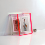 Modern Clear Acrylic Picture Frame Wall Hanging Tabletop Display