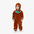 Costume de pain d'épices douillet pour enfants : amusements d'hiver