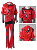 Women 3 Piece Faux Leather Princess Cosplay Costume - Image 7