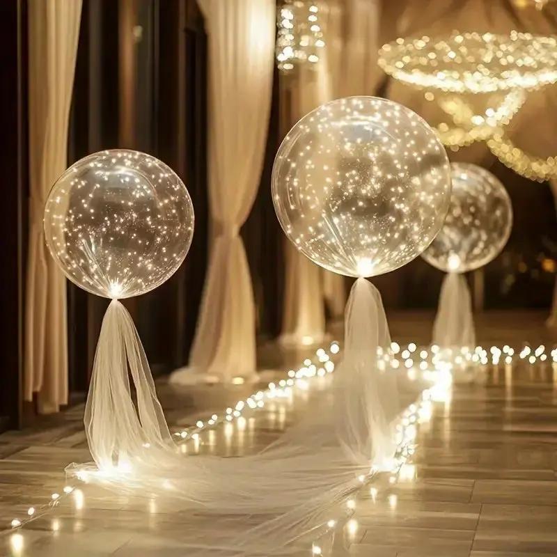 10 Pack Bubble TPU LED Balloons Battery Operated - Image 6