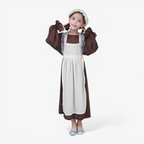 Girls 3 Piece Pioneer Dress Costume - Image 2