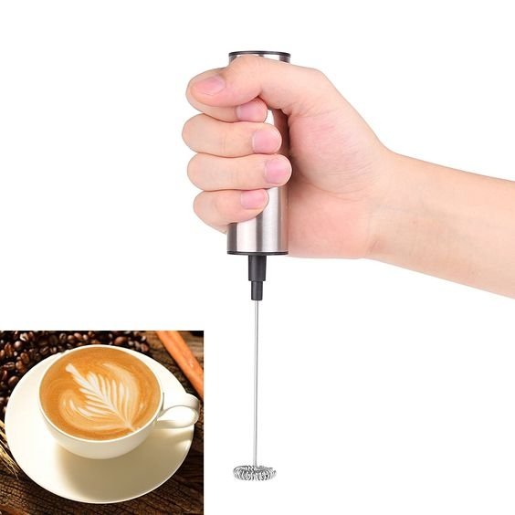 Portable Electric Milk Frother Cordless Handheld Foam Mixer - Image 3