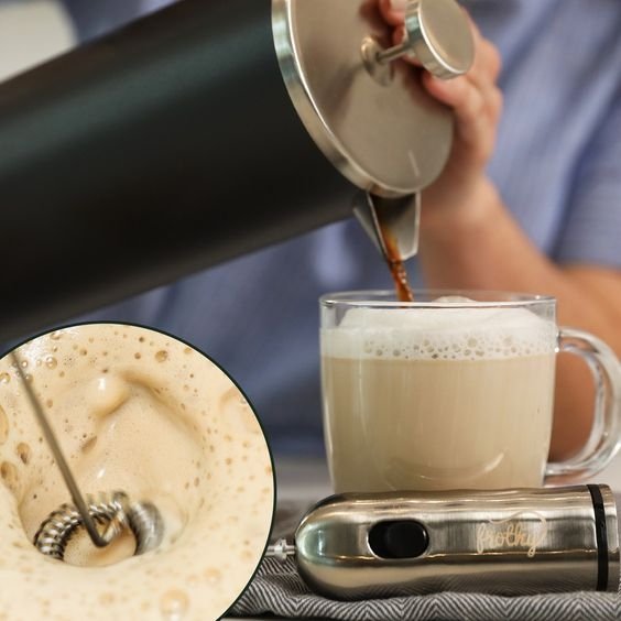 Portable Electric Milk Frother Cordless Handheld Foam Mixer - Image 2