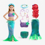 Ensemble de costume de sirène enchanteur pour enfant