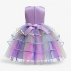 Robe licorne féerique avec détails fleuris