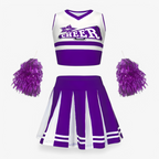 Tenue de pom-pom girl énergique pour enfant avec pompons