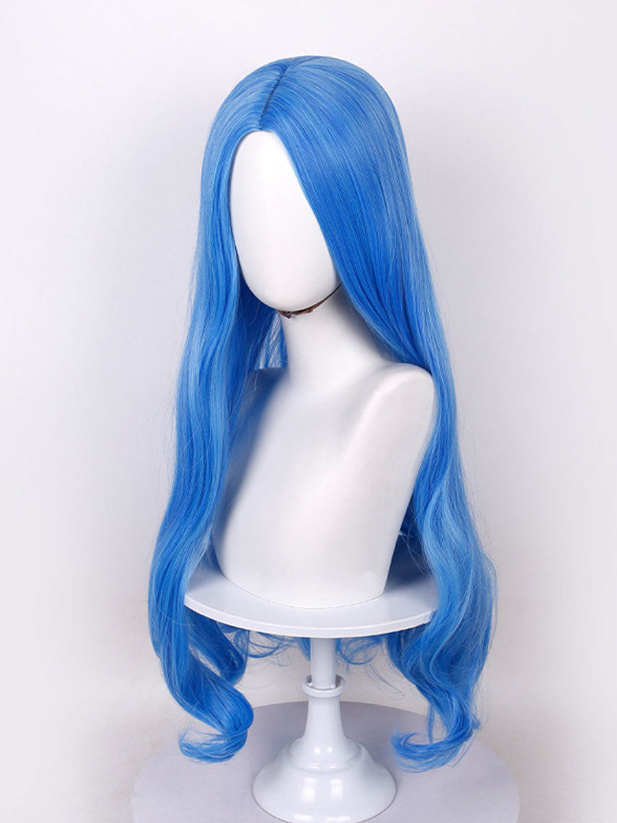 3 Piece Princess Cosplay Outfit Blue Ombre - Image 20