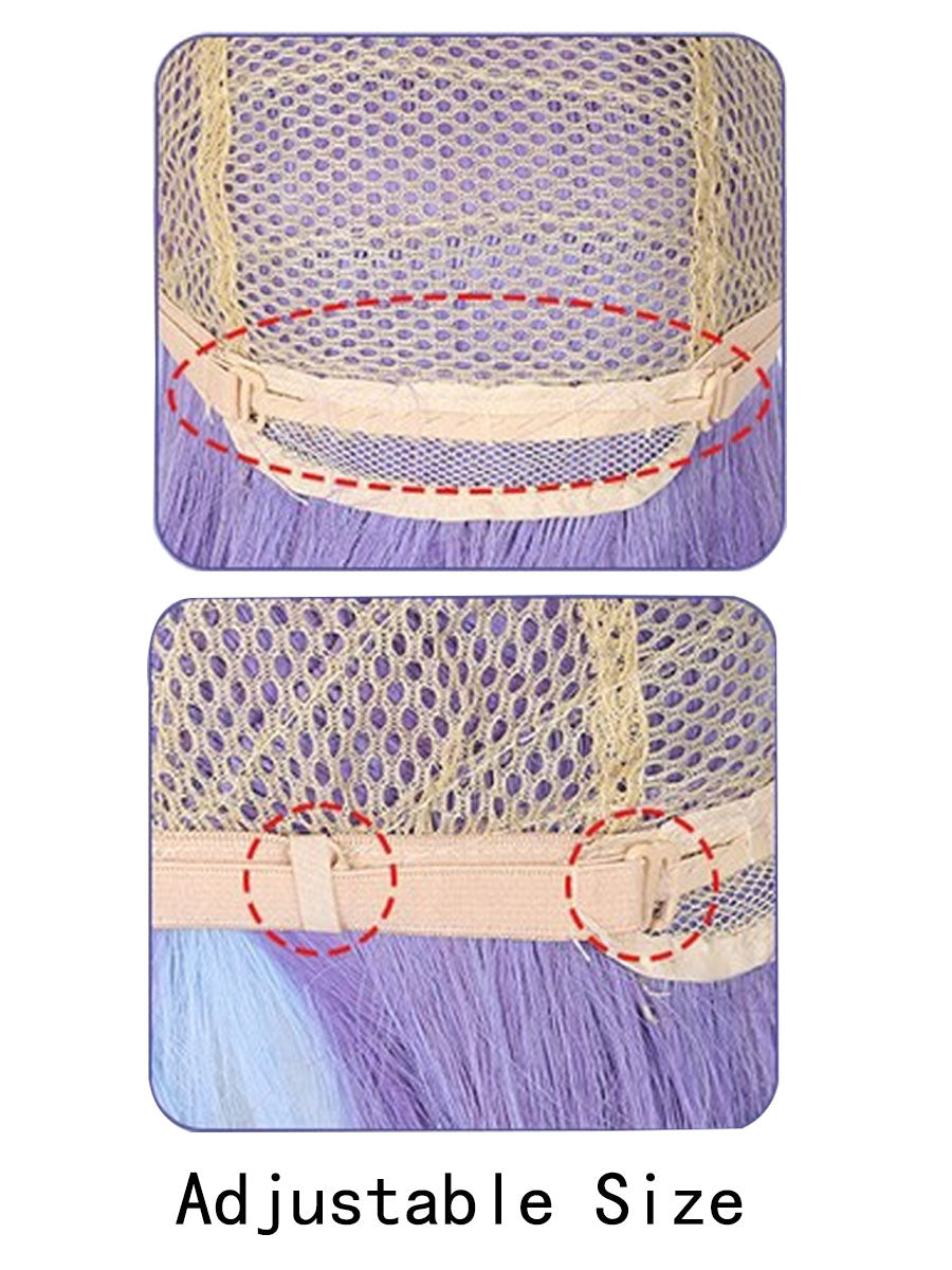 3 Piece Princess Cosplay Outfit Blue Ombre - Image 23