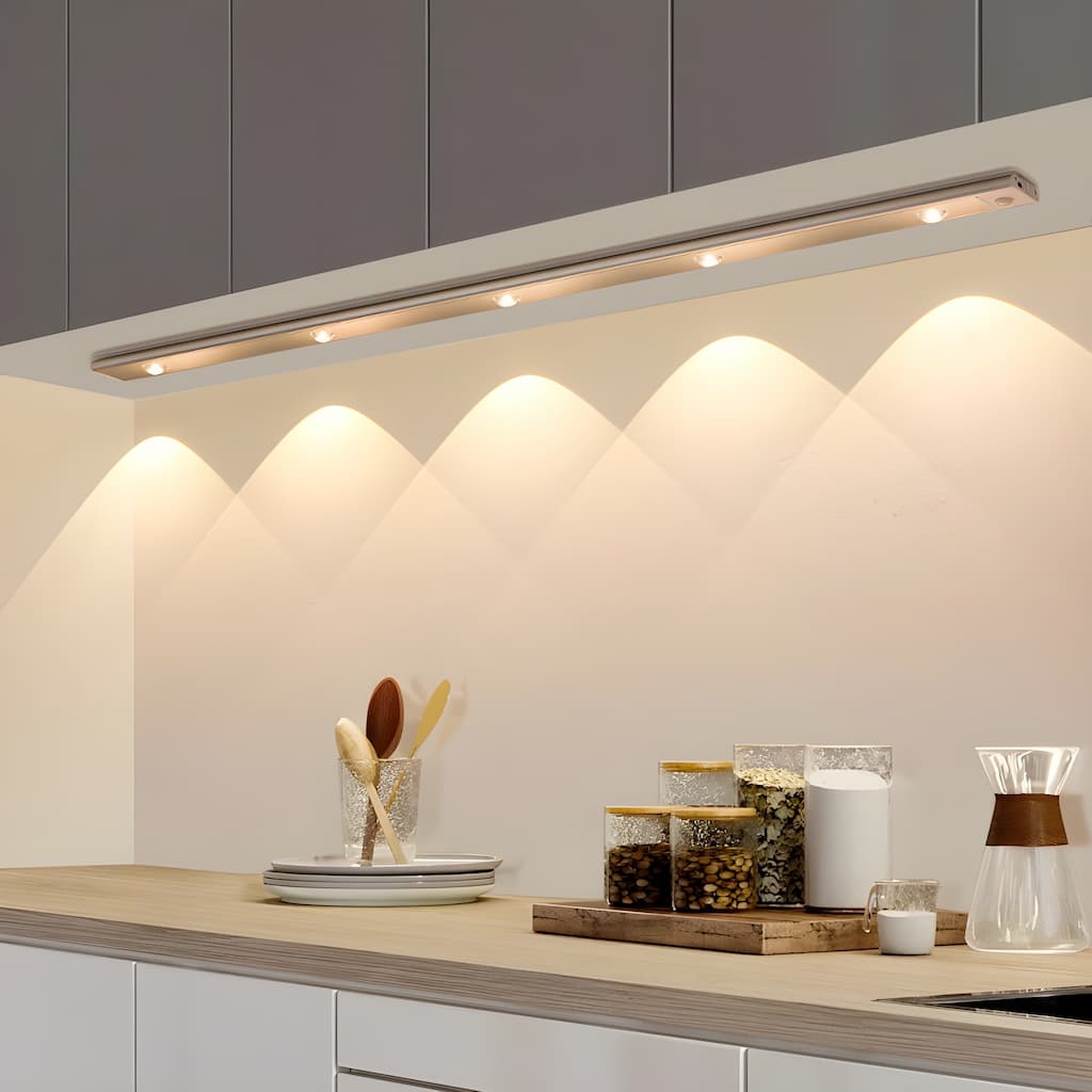 Wireless Rechargeable Magnetic LED Cabinet Light Bar Motion Sensor