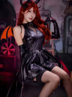 Womens Faux Leather Demon Dress Set - Image 3
