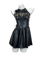 Womens Faux Leather Demon Dress Set - Image 6