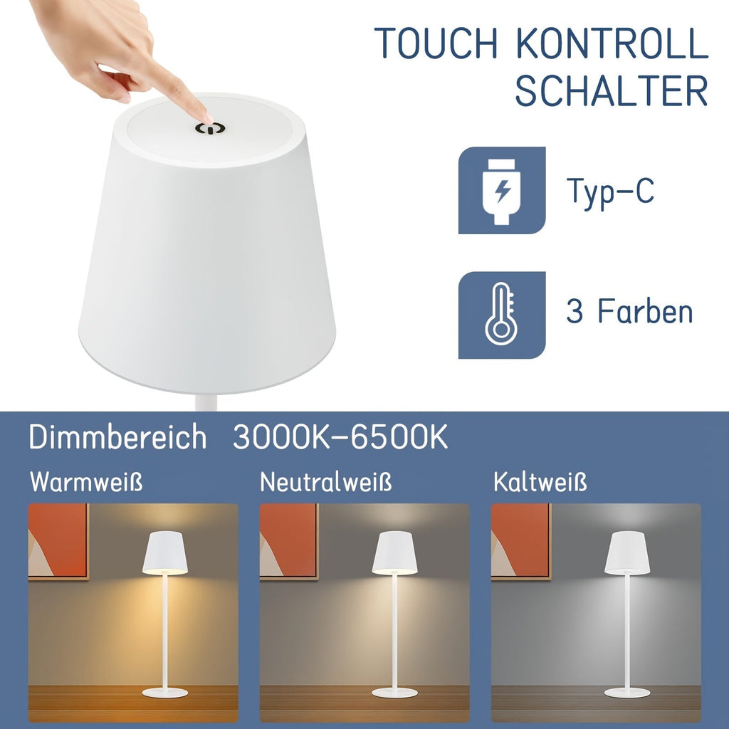 Rechargeable Touch Control LED Table Lamp for Bedside Use - Image 6