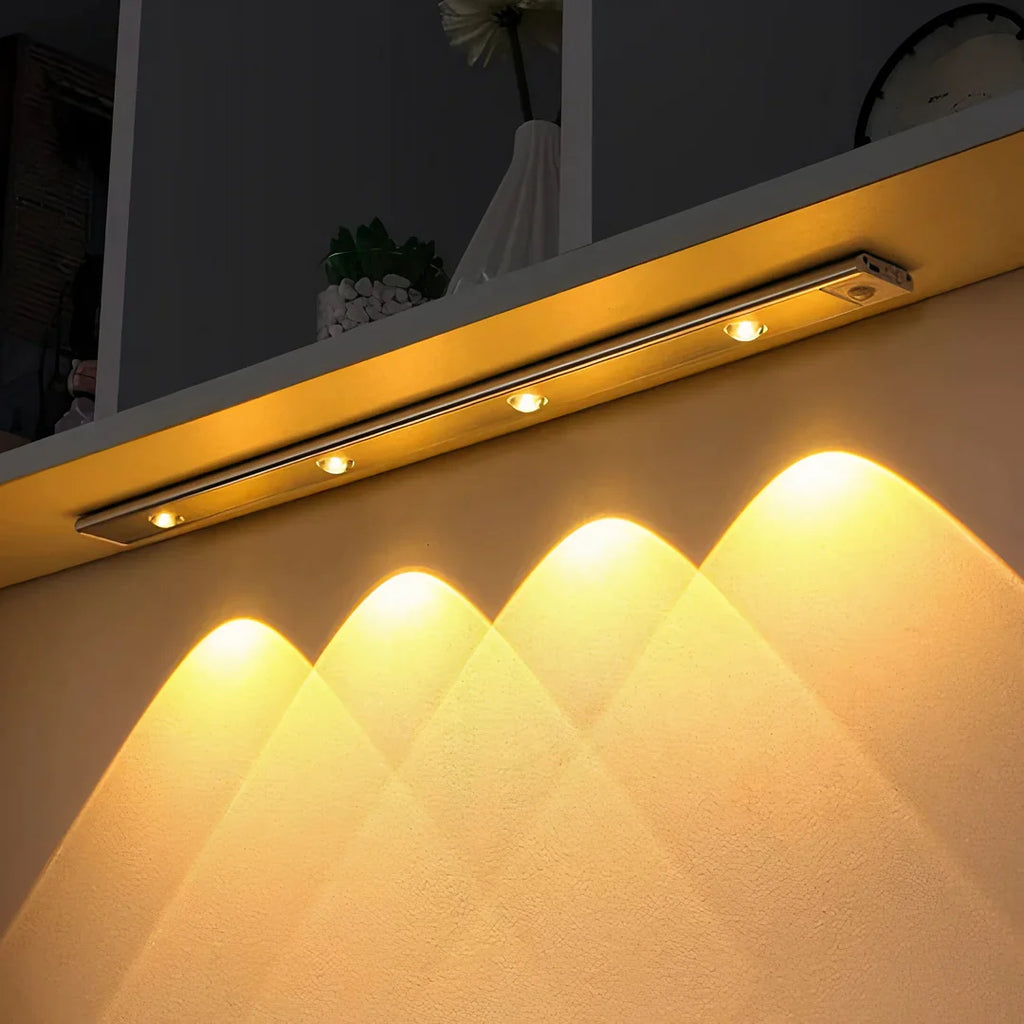 Wireless Rechargeable Magnetic LED Cabinet Light Bar Motion Sensor - Image 4