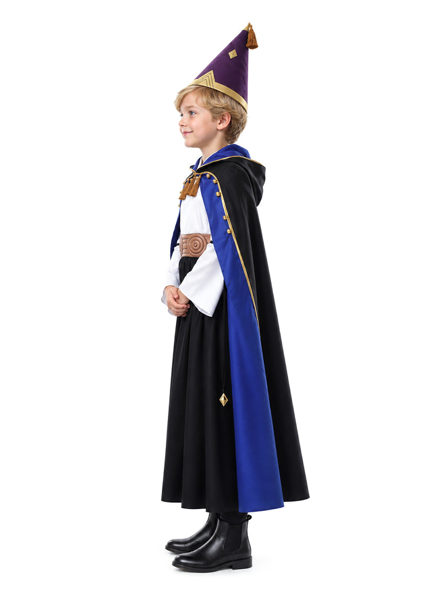 5 Piece Fire Wizard Cosplay Outfit - Image 4