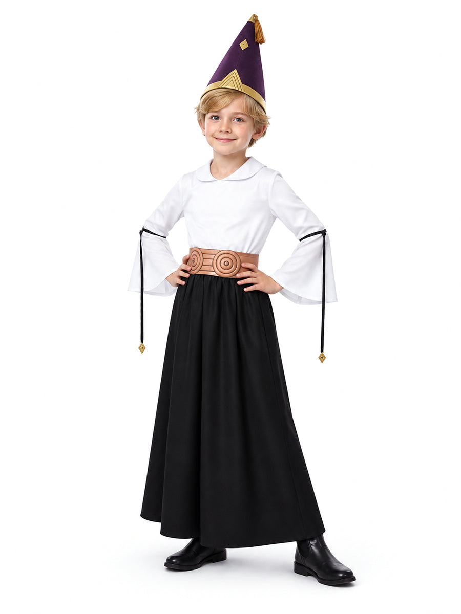 5 Piece Fire Wizard Cosplay Outfit - Image 5