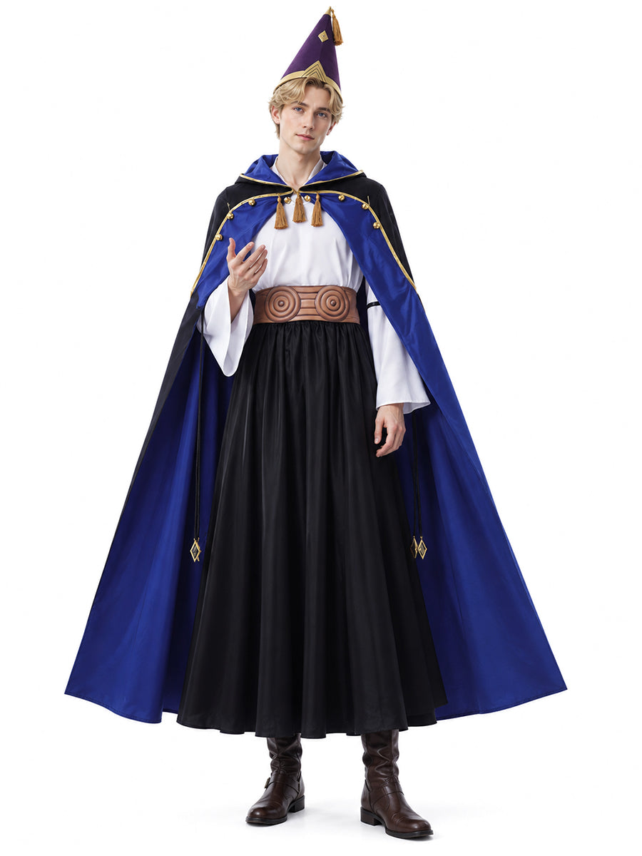 5 Piece Fire Wizard Cosplay Outfit - Image 7