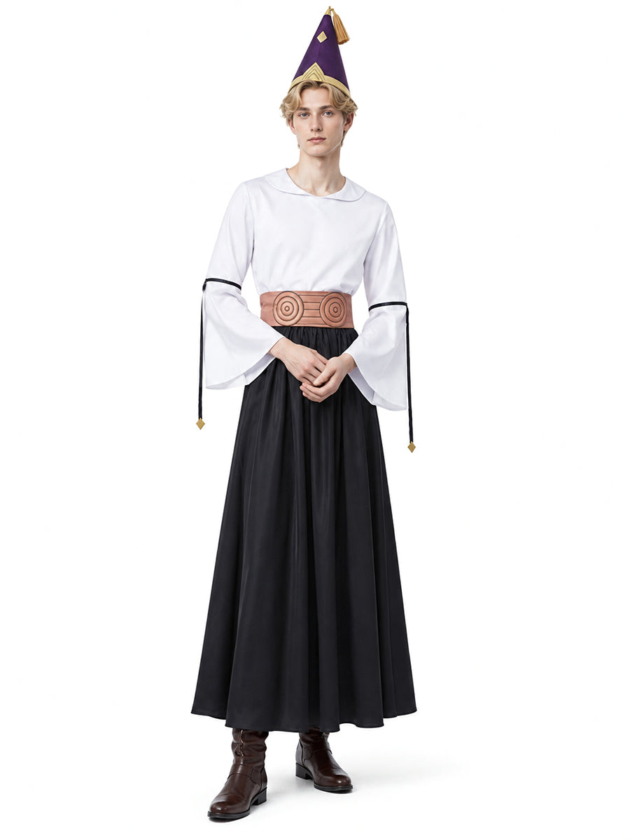 5 Piece Fire Wizard Cosplay Outfit - Image 10