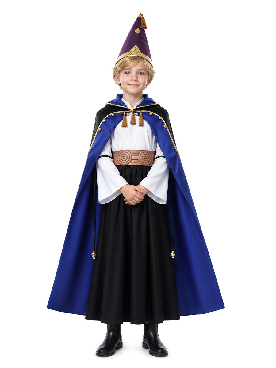 5 Piece Fire Wizard Cosplay Outfit
