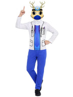 Kids Adult Doctor Reindeer Cosplay Jumpsuit - Image 3