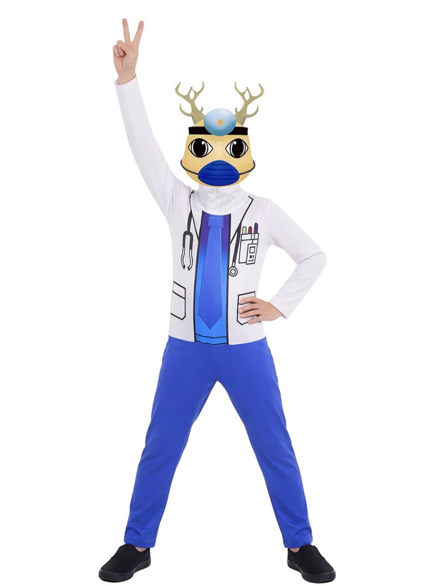 Kids Adult Doctor Reindeer Cosplay Jumpsuit - Image 5