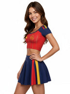 Women 2 Piece Cheerleader Costume - Image 2