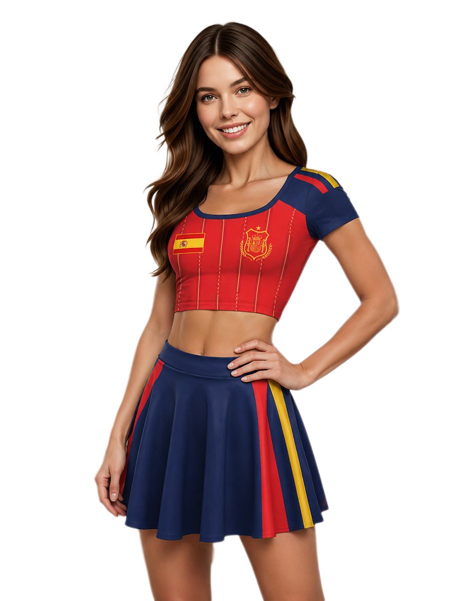 Women 2 Piece Cheerleader Costume - Image 5