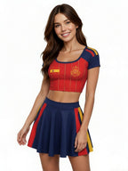 Women 2 Piece Cheerleader Costume