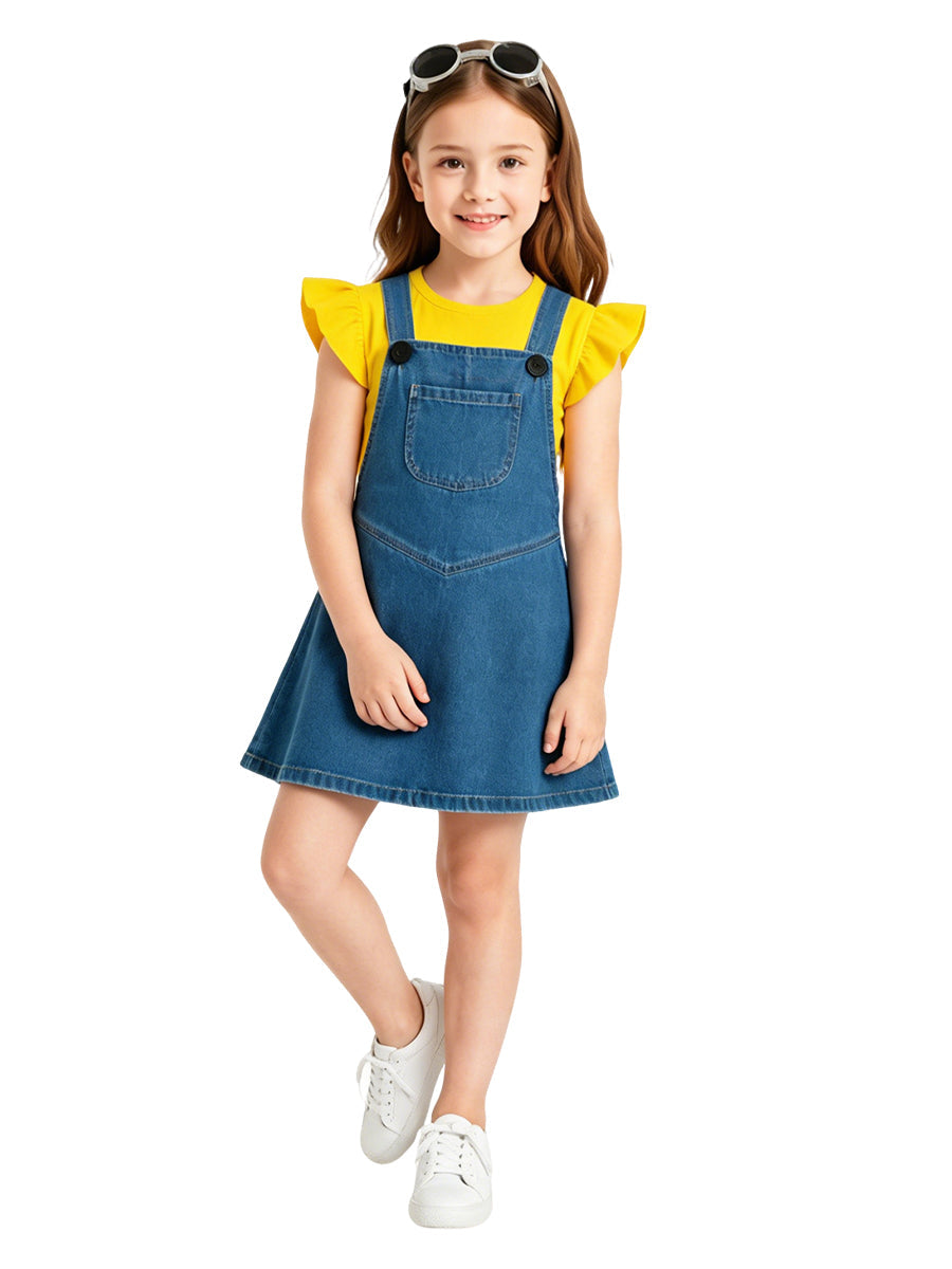 Girls Overall Dress Costume Set - Image 4