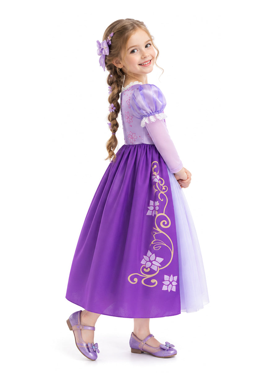 Girls Princess Costume Long Hair - Image 2