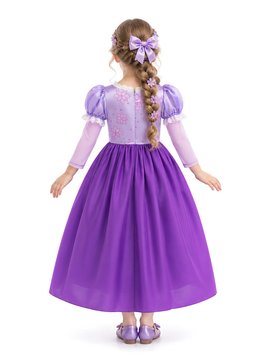 Girls Princess Costume Long Hair - Image 3