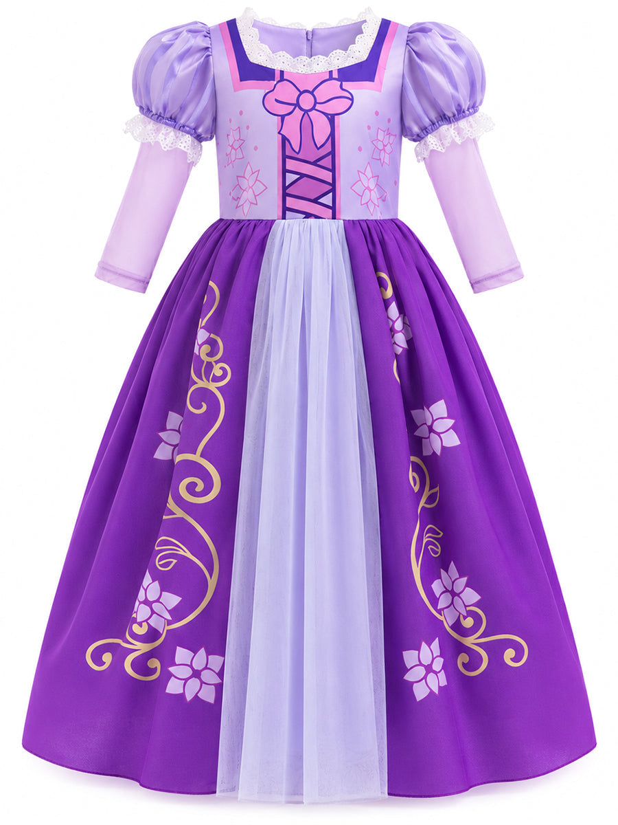 Girls Princess Costume Long Hair - Image 5