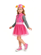 Girls 3 Piece Puppy Dress Costume - Image 3