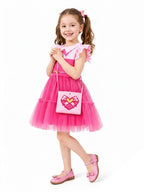 Girls 2 Piece Tulle Princess Dress Set - Image 2