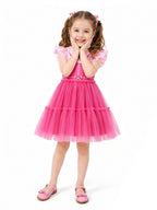 Girls 2 Piece Tulle Princess Dress Set - Image 4