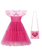Girls 2 Piece Tulle Princess Dress Set - Image 6